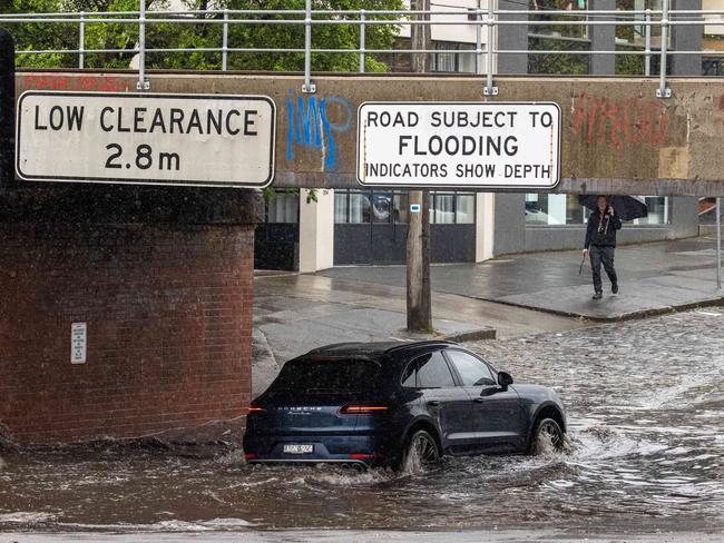 Rain has hit Melbourne time and again in 2022. Picture: Jason Edwards