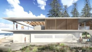 An artist's impression of the proposed new terrace at Newport Surf Life Saving Club. Picture: Adriano Pupilli Architects