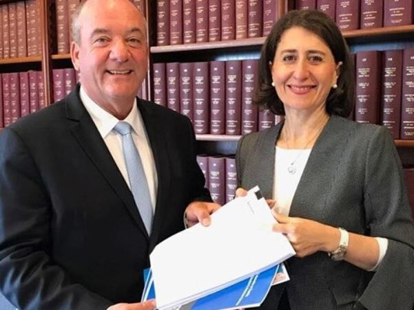 Gladys Berejiklian with former boyfriend Daryl Maguire.