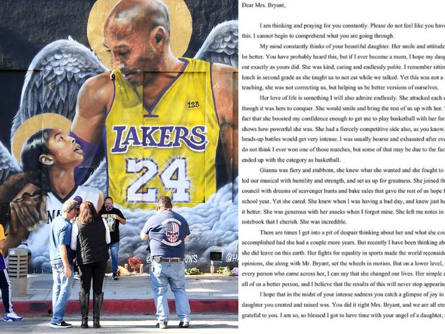 Kobe and Gianna were remembered on the one year anniversary.