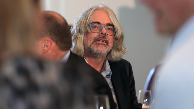 Mona founder David Walsh before speaking about Mona’s expansion plans. Picture: LUKE BOWDEN