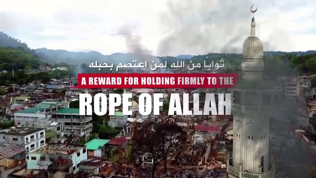 Screen grabs from an ISIS propaganda video. Picture: Supplied