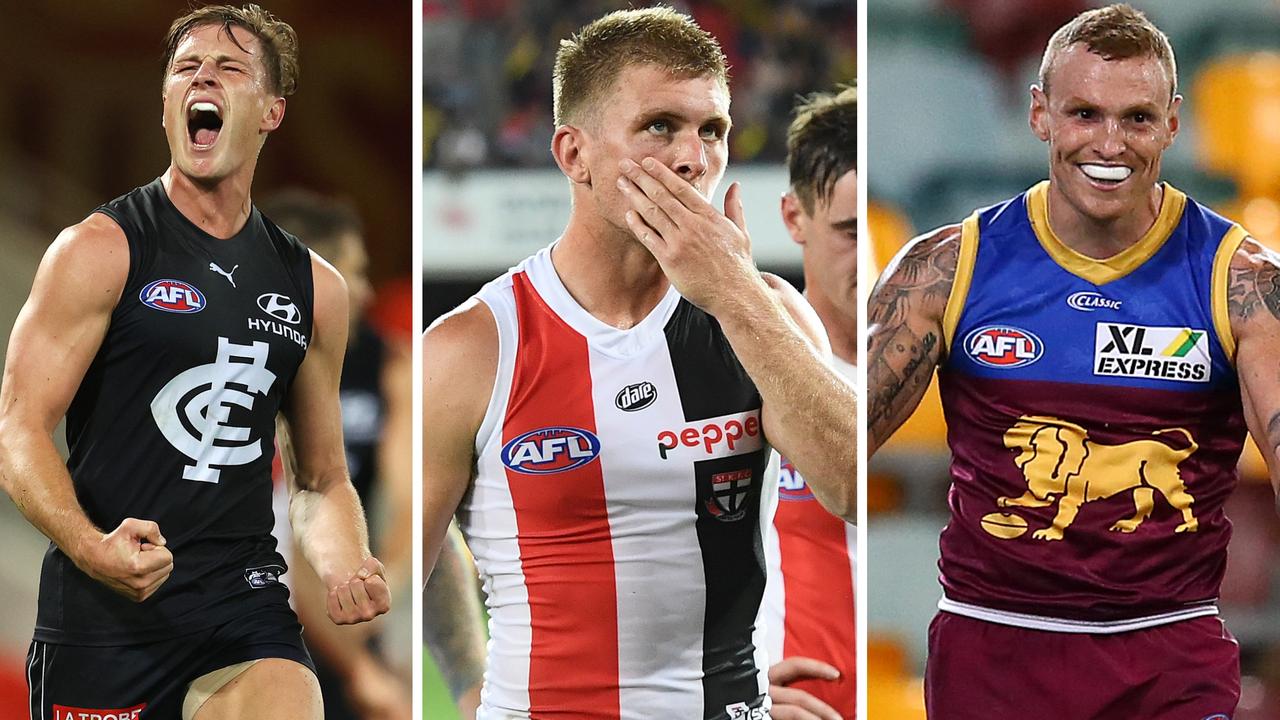 Which AFL teams were the luckiest and unluckiest in season 2020?