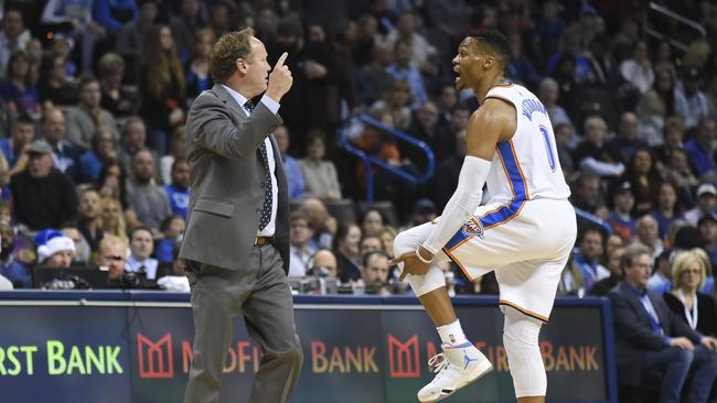 Russell Westbrook hit the game-winner against the Atlanta Hawks.