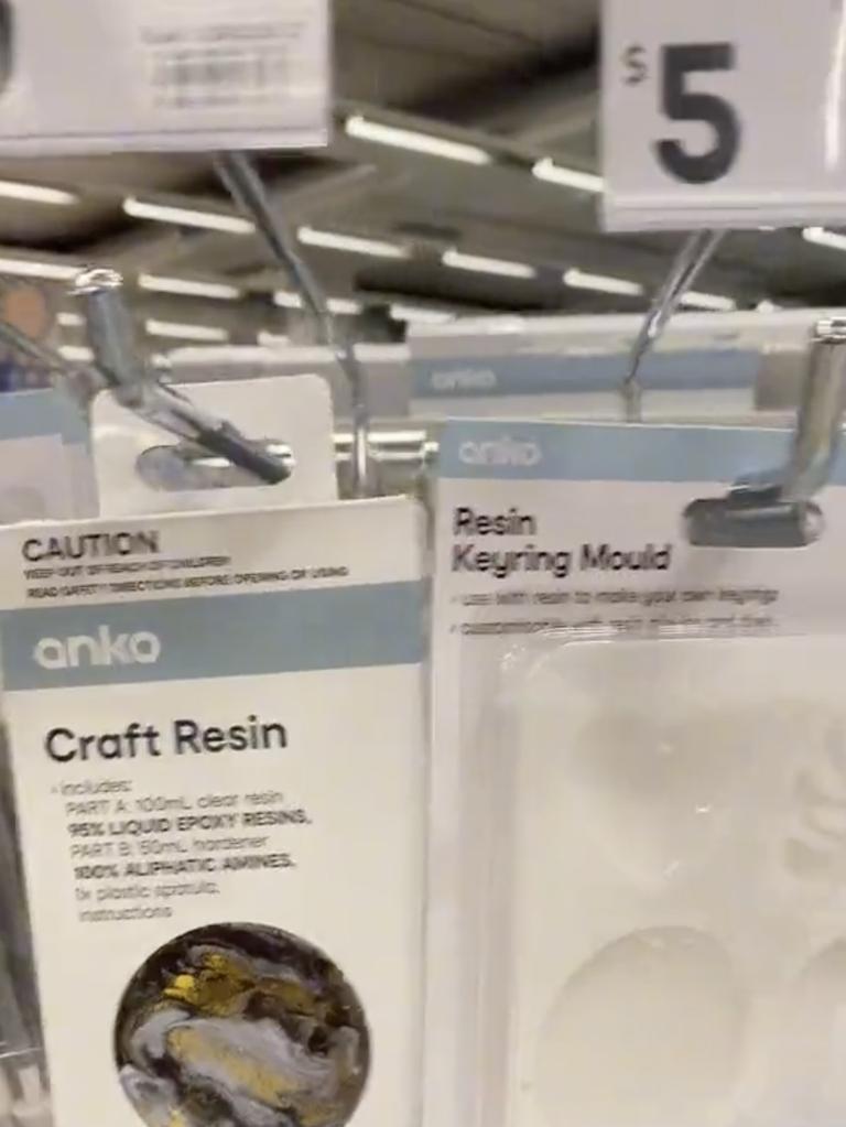 Kmart is now selling DIY resin and candle kits. Picture: TikTok/@davidorsteven