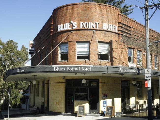 Blues Point Hotel. A favourite of Gareth Naar and Alessandro Sciaccaluga of The North Spoon. A cafe in Blues Point. Why I love my suburb. Picture: John Appleyard