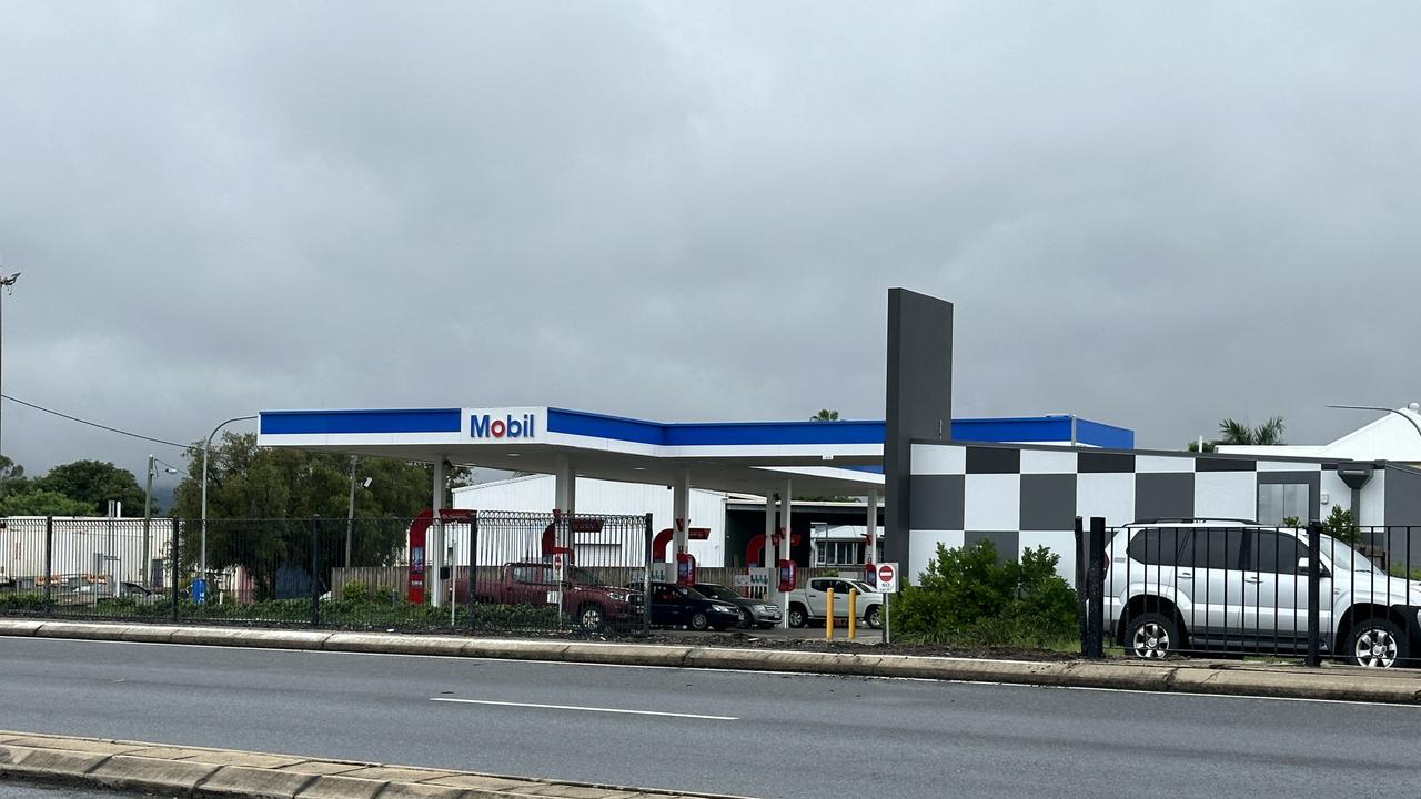 Two people have been transported to Rockhampton Hospital following a two-vehicle crash on Queen Elizabeth Drive out the front of the Mobil petrol station on the corner of Brown Street.