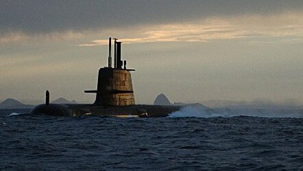 A Collins class submarine. Only one of six submarines is operational given the maintenance required for the others.