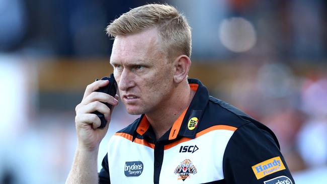 Andrew Webster coached the Tigers in two NRL games in 2017.