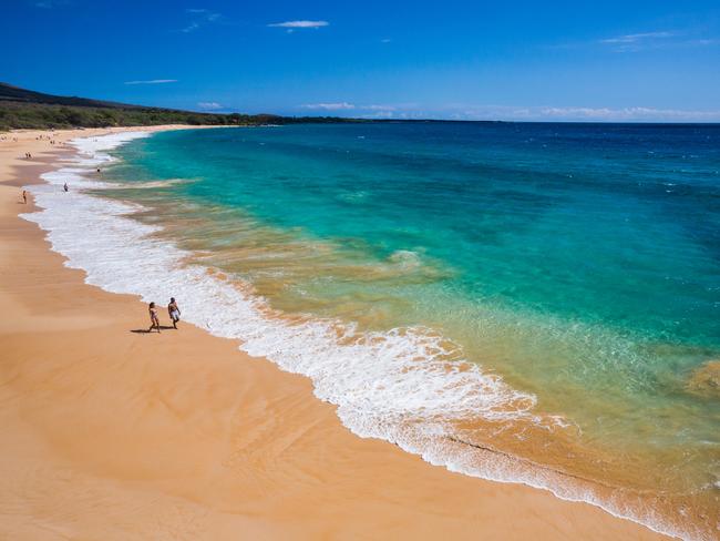 ONELOA BEACH It’s easy to see why Oneloa Beach also goes by the name of Big Beach; this patch of sand measures more than 2km long. As one of Maui’s broadest beaches, it’s a must-see. It’s in Makena Beach Park on the tip of the island’s south shore, but beware, its location makes it prone to strong waves. Picture: Hawaii Tourism Authority / Tor Johnson