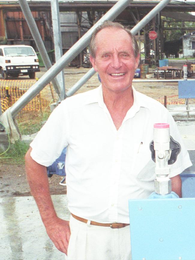 Bill Heck, former Executive Chairman of Heck Group at the Rocky Point Sugar Mill, Woongoolba.