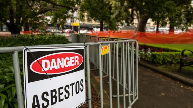 Asbestos was found in Victoria Park in Ultimo, adding the location to a long list of contaminated sites. Picture: NCA NewsWire / Christian Gilles