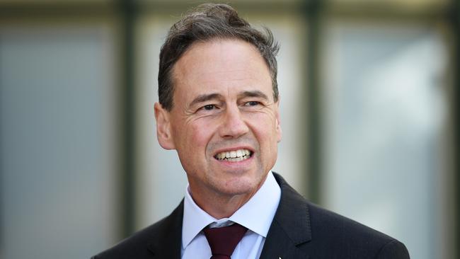 ‘We could see that for some reason the WHO in Geneva was not declaring this as a disease of pandemic potential with the same urgency as Australia and some others’: Greg Hunt. Picture: AAP