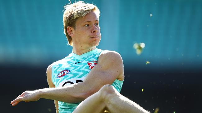 Heeney’s Brownlow chances are hanging by a thread. Photo by Brett Costello