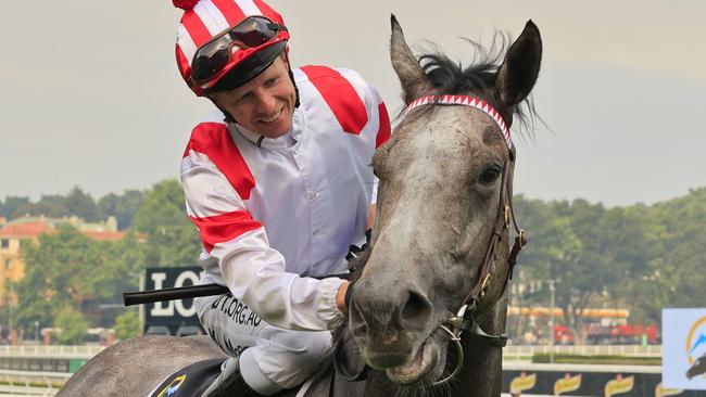 Kerrin McEvoy produced a cool ride on Classique Legend in The Everest. Picture: Getty Images