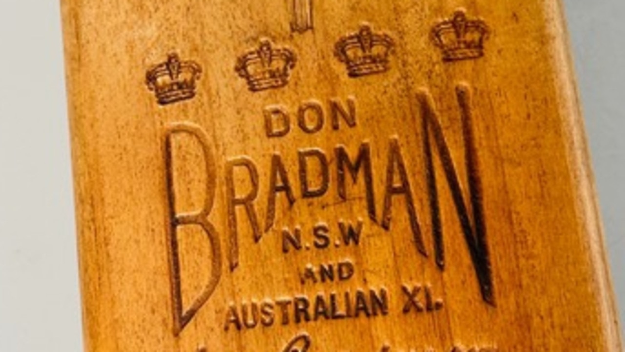 Donald Bradman Cricket Bat Sells For $165,000 At Du Plessis Auction 