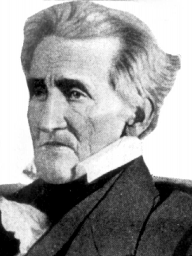 Andrew Jackson, seventh President of the United States of America 1767-1845.