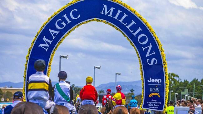 Magic Millions racing carnival at the Gold Coast Turf Club. Picture: Glenn Hunt