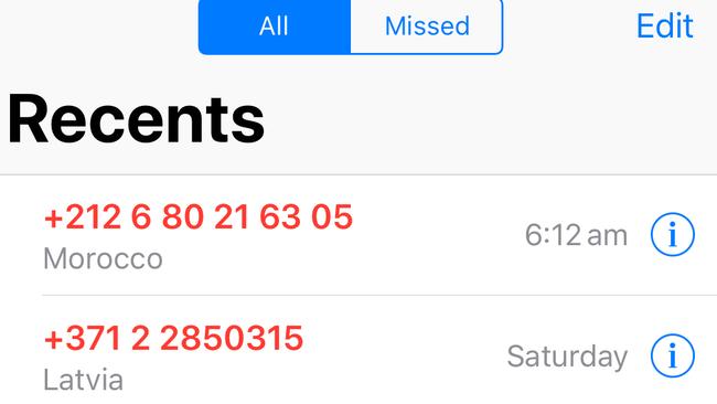 The scam calls have been spamming Aussie mobile users.