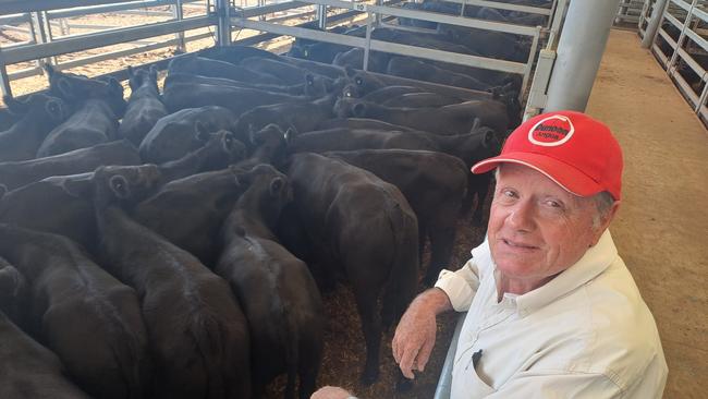 Anthony Nichol from Bethanga sold 32 Angus steers, 291kg for $1250 or 429c/kg at the Wodonga store cattle sale.