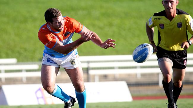 Trial match. Northern Pride v PNG Hunters at Barlow Park. Pride's Chris Ostwald. PICTURE: STEWART McLEAN