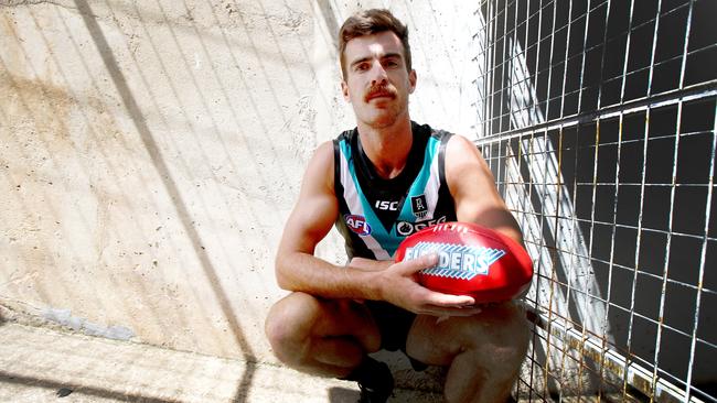 Scott Lycett is confident he and Peter Ladhams can play well together if they are picked in the same side. Picture: AAP/Kelly Barnes