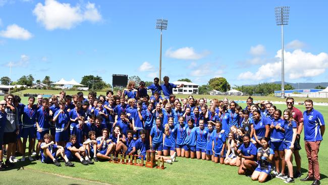 The combined trophy winners from Cairns State High School in 2021. Picture: supplied