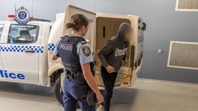 Another boy arrested as part of the raids. Picture: NSW Police Picture: NSW Police