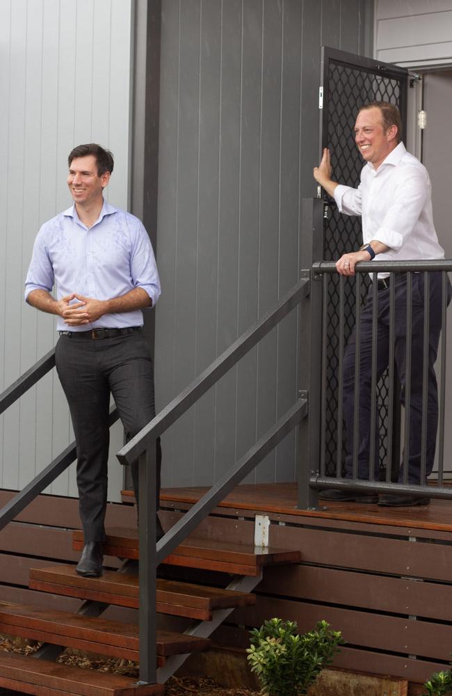 The Queensland Premier Steven Miles inspected the homes on Tuesday, which are close to schools and shopping centres.