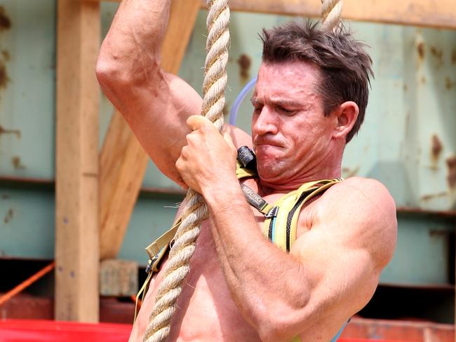 A competitor takes place in the NSW Spartan race.