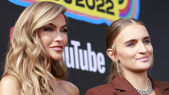 Chrishell Stause and her partner G Flip, who identifies as non-binary, attend the 2022 ARIA Awards. Photo by Getty.