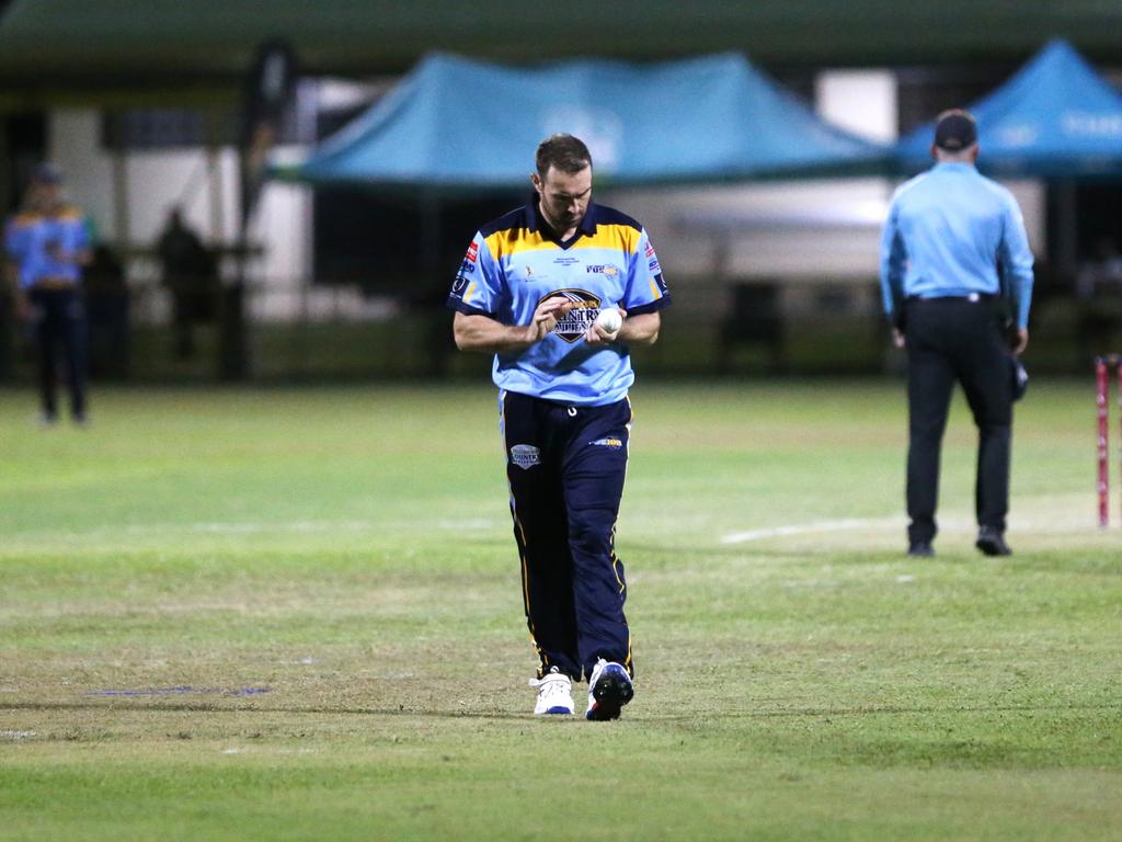 Pictured: Far North Fusion all-rounder Marcus Berryman. Bulls Masters Country Challenge 2024. Photo: Gyan-Reece Rocha