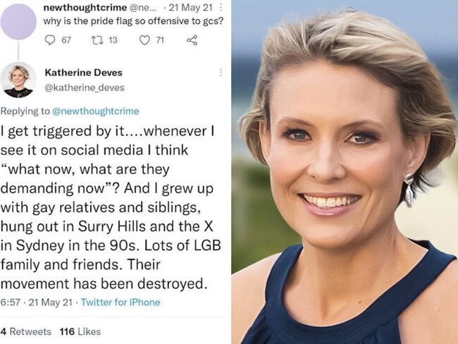 Katherine Deves has wiped her social media accounts, but posts containing slurs against transgender children have still been unearthed