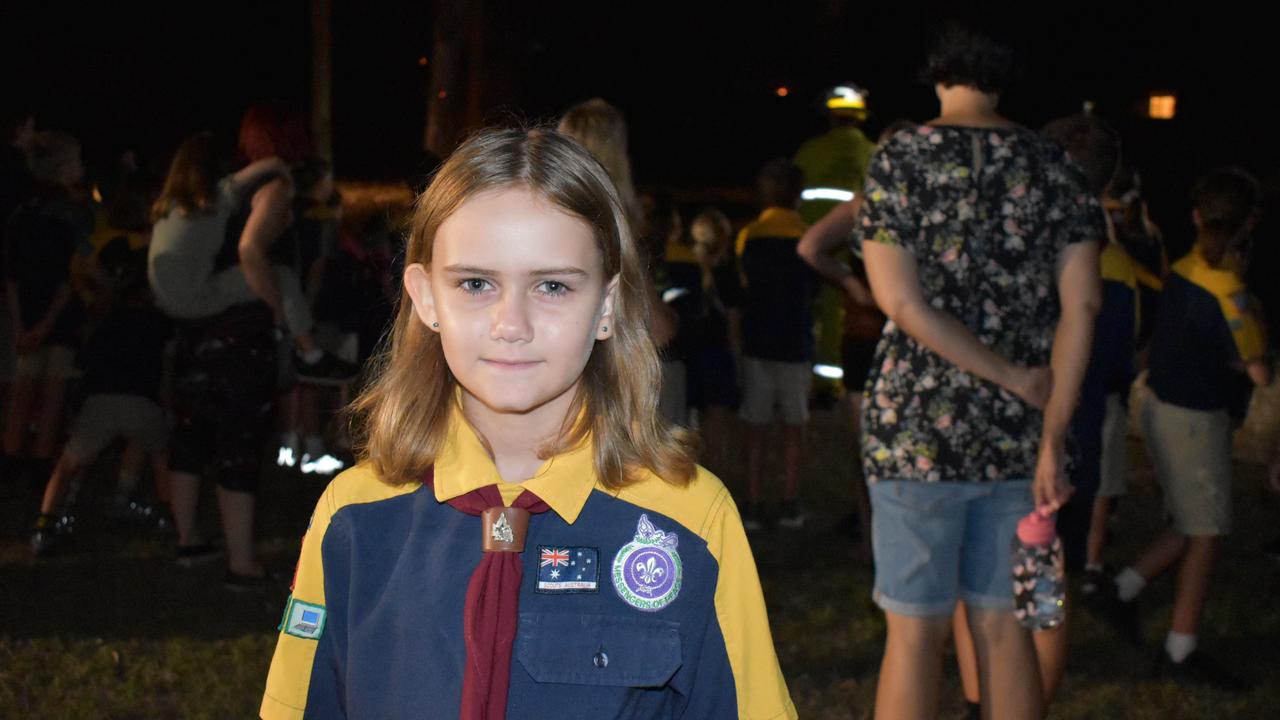 Rockhampton police officers and fire crews visited the Mount Archer Scout Group on Wednesday March 3, 2021. Photos: Vanessa Jarrett