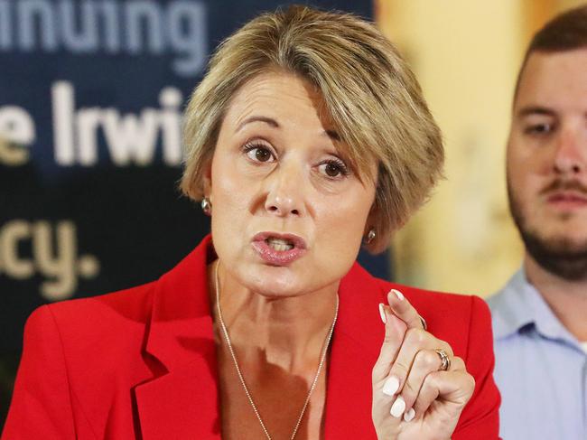 Kristina Keneally makes her point. Picture: Liam Kidston