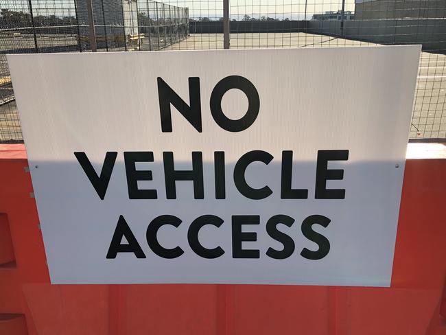 Westpoint Blacktown has closed large sections of its carpark for an investigation into its 'structural integrity'. Picture: Heath Parkes-Hupton