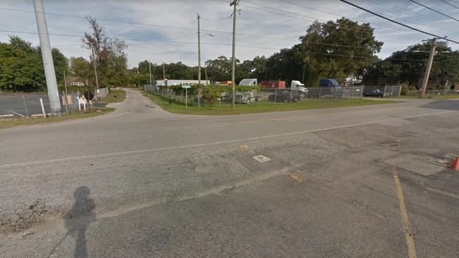 A 14-year-old girl was shot dead on the corner of Piggly Wiggly and West Jimtown drives (above) after multiple shooters began firing at an unauthorised concert.