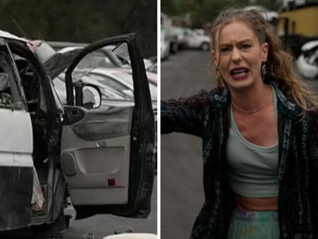 An Aussie woman has been left distraught after finding her camper van had been stripped for parts and dumped in a car yard.