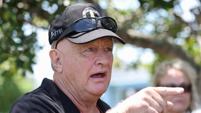 Mr Jessop at Caloundra polling booths. Picture: Adam Head