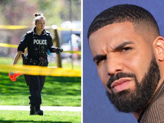 Police were called over a shooting at Drake's home.