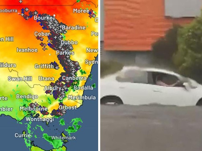 A camper has died after being crushed by a falling tree in Melbourne as severe thunderstorms continue to smash Australia’s southeast states.