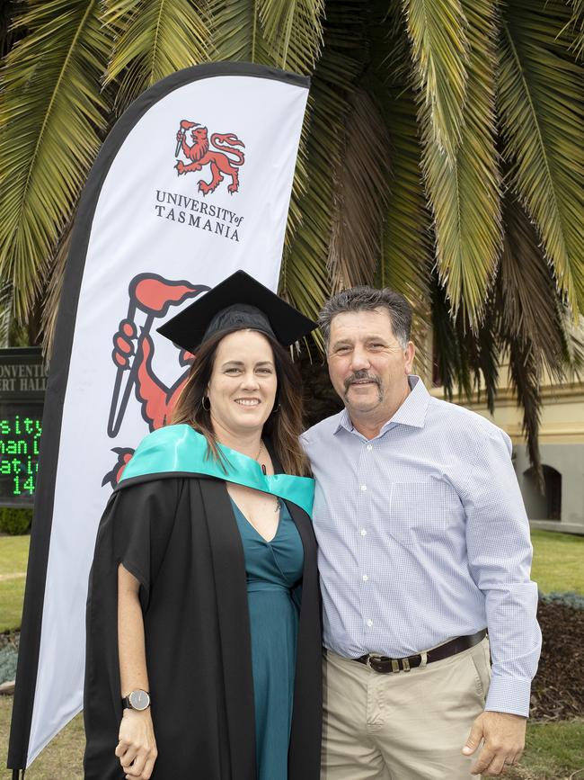 Cath and Russel Kleidon at the UTAS Graduation at Launceston. PICTURE CHRIS KIDD