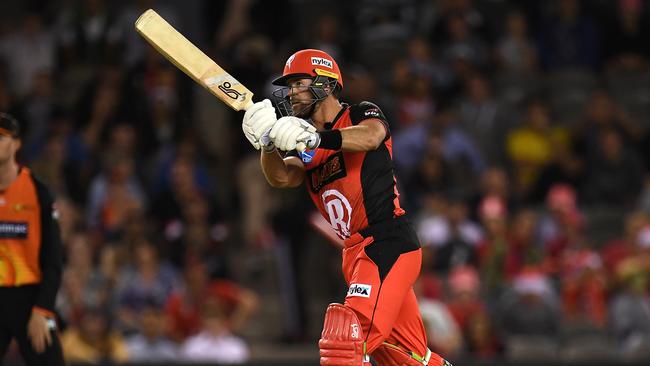 Dan Christian left his hospital bed to lead the Renegades to victory against the Stikers on Sunday night. Picture: AAP  