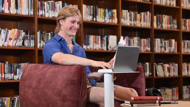 Graduate Edward Mickan says studying doesn’t have to be a chore. Picture: Keryn Stevens