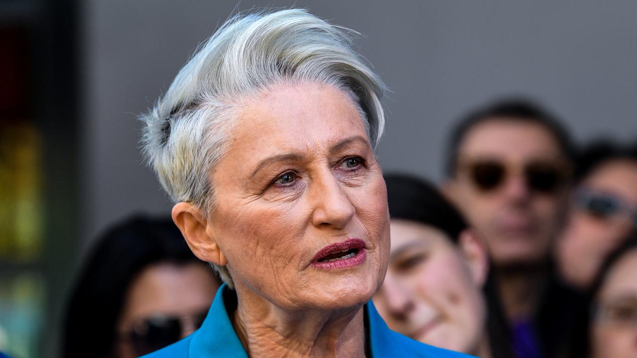 Kerryn Phelps is seen during the official announcement of her candidacy for the federal seat of Wentworth in Sydney, Sunday, September 16, 2018. Picture: AAP/Brendan Esposito.