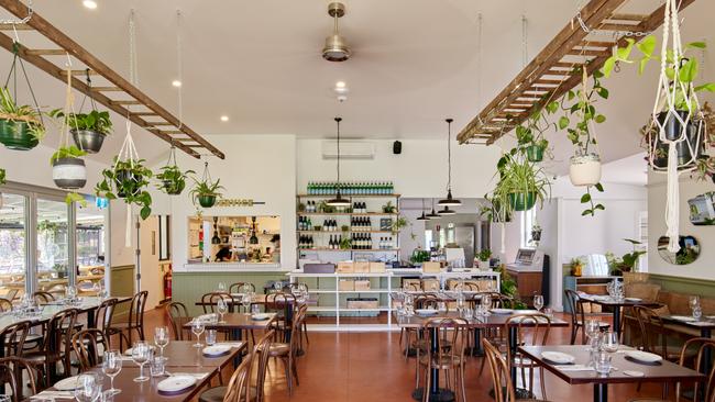 Dining room at Lost Phoenix Farm, Hindmarsh Valley