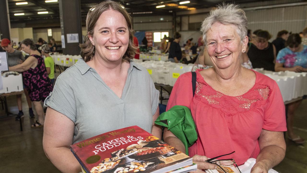 Gold Coast daughter and mother Christy Pattern and Susan Pattern at the Chronicle Lifeline Bookfest 2022. Picture: Nev Madsen.