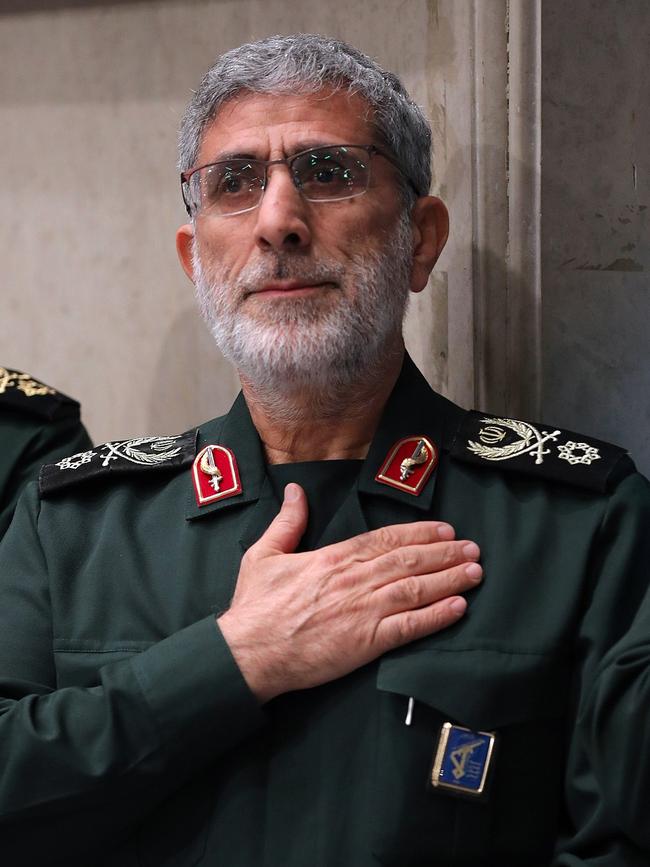 Gen. Esmail Qaani, the head of Quds Force,