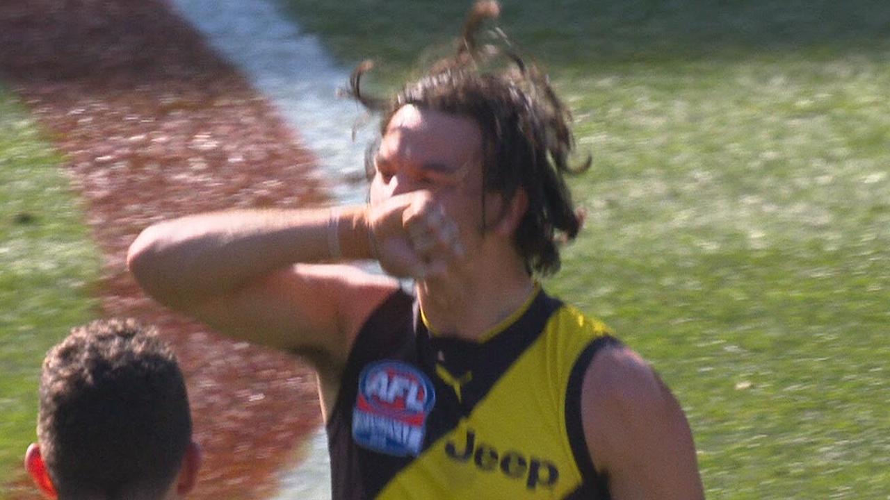 Daniel Rioli pays homage to his cousin, Willie.