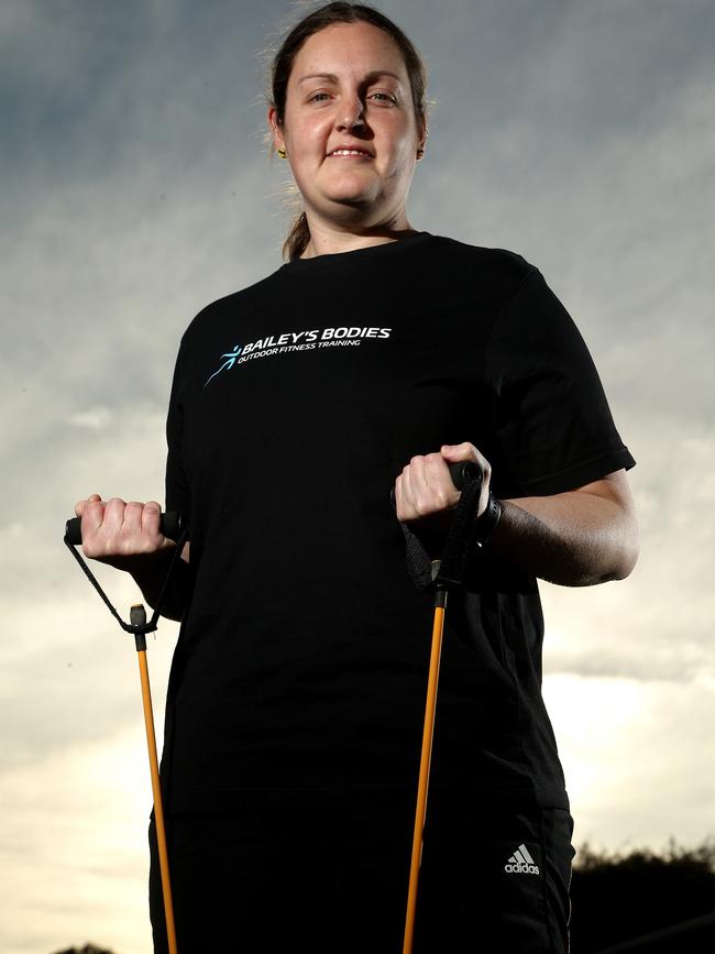 Bailey says her clients are inspired by her own weight loss journey. Picture: Hamish Blair